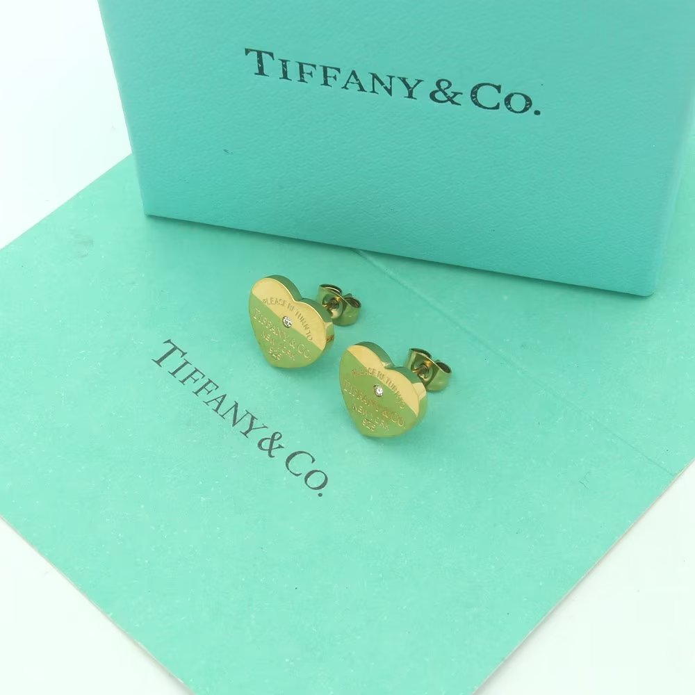 Tiffany&CO Heart Tag Earrings - FashionPlug
