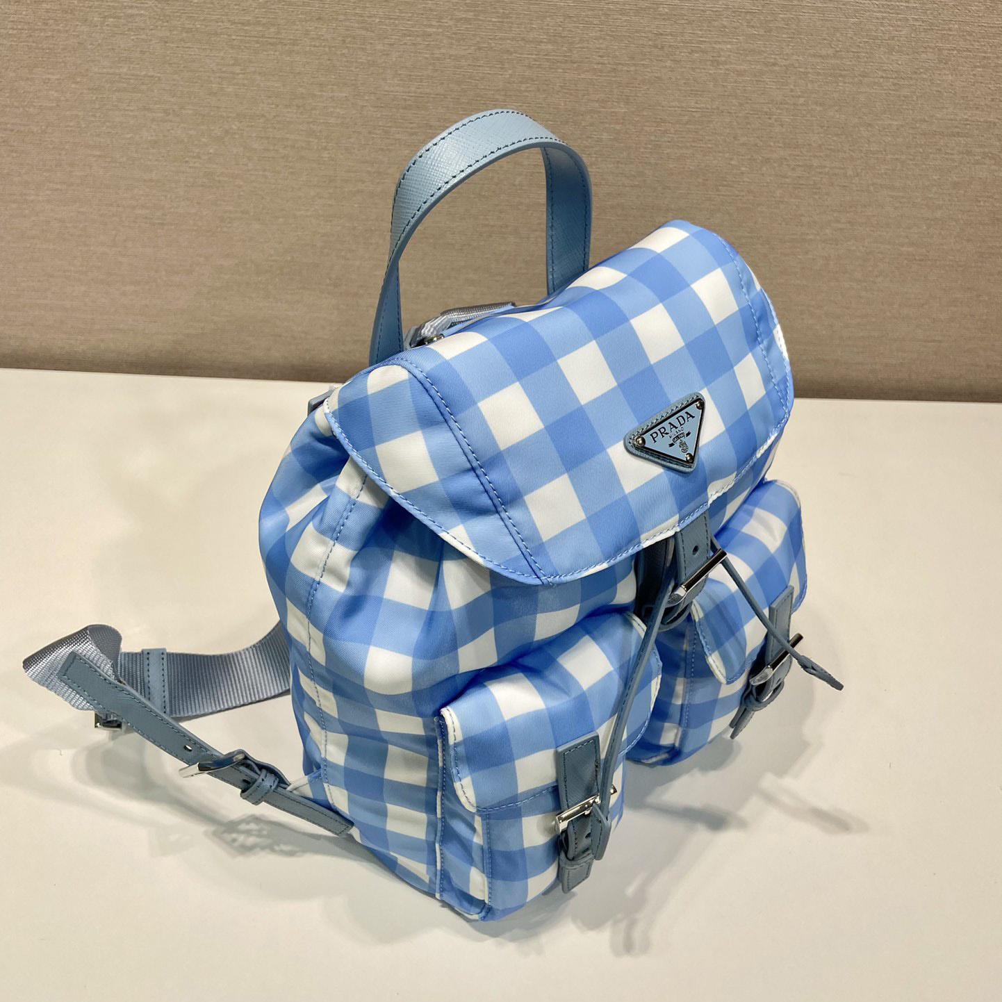 Prada Small Printed Re-Nylon Backpack - FashionPlug