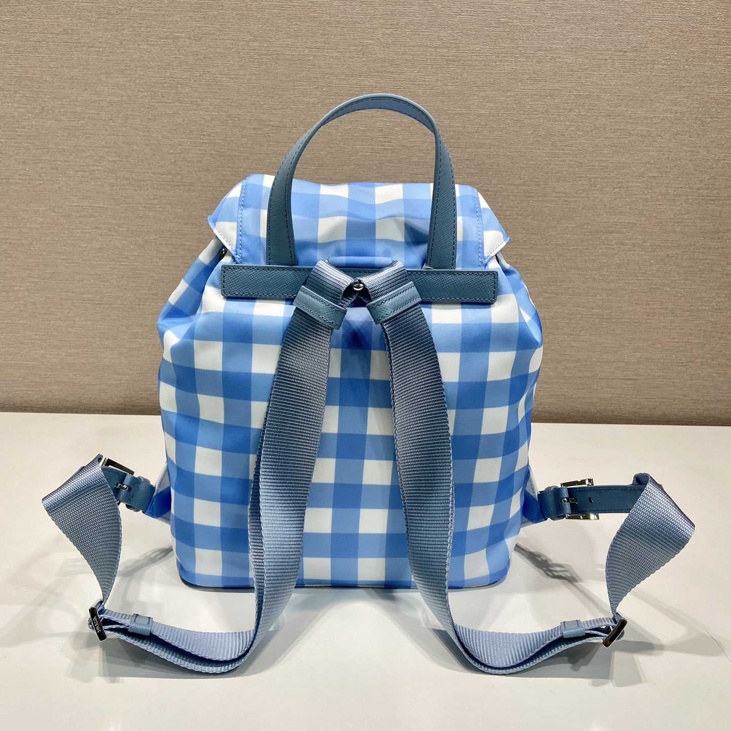 Prada Small Printed Re-Nylon Backpack - FashionPlug