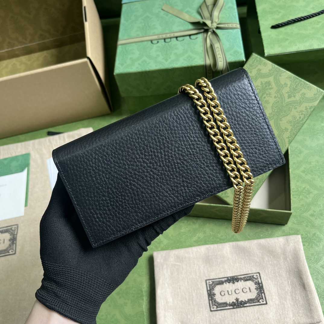 Gucci Chain Wallet With Interlocking G Python Bow(19-10-4cm) - FashionPlug
