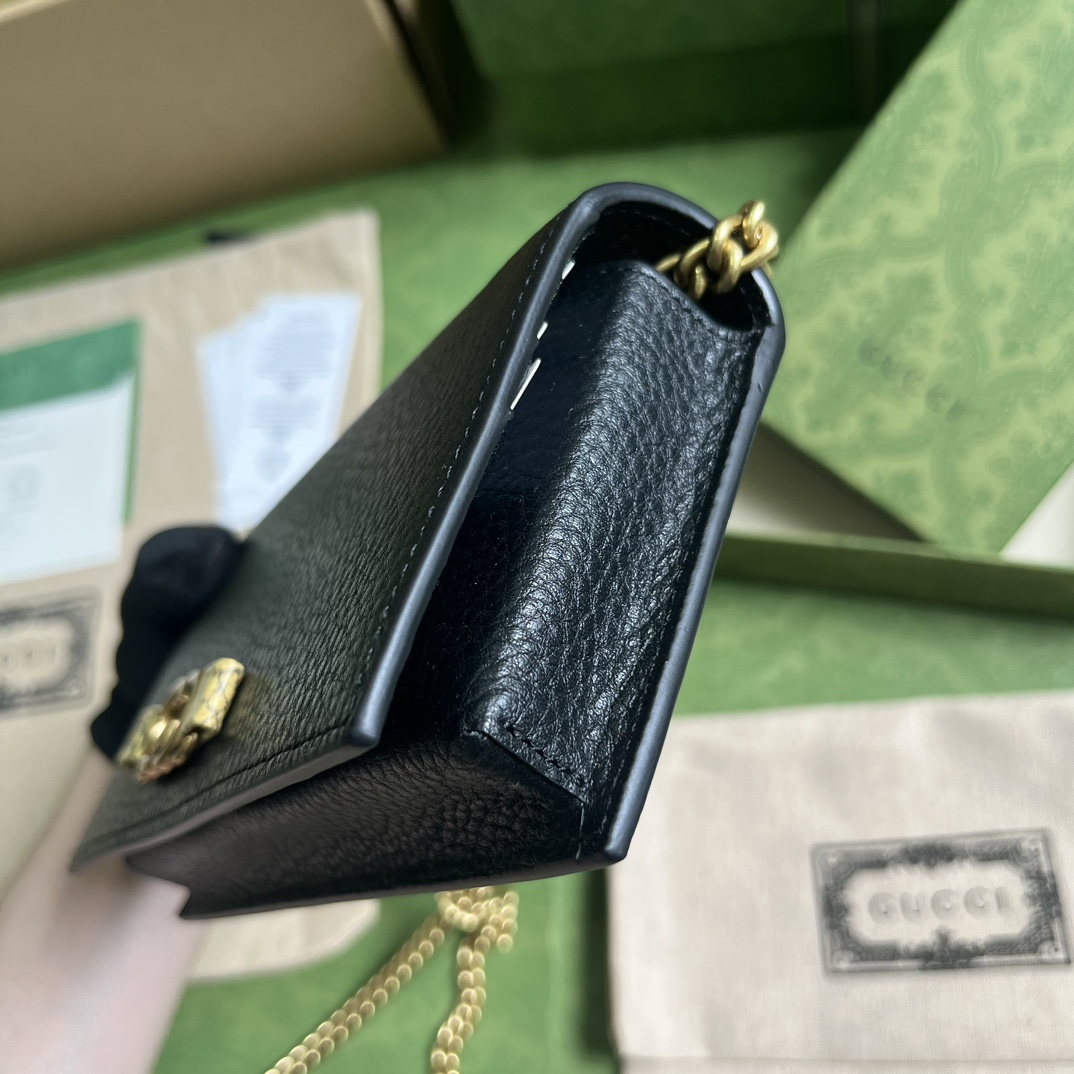 Gucci Chain Wallet With Interlocking G Python Bow(19-10-4cm) - FashionPlug
