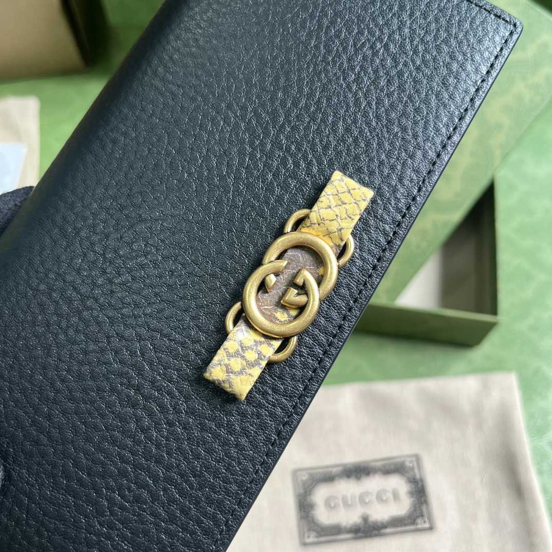 Gucci Chain Wallet With Interlocking G Python Bow(19-10-4cm) - FashionPlug