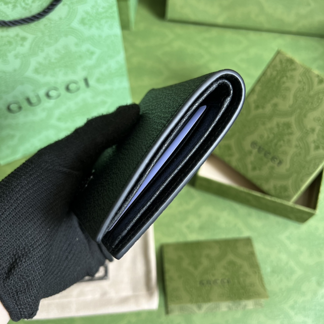 Gucci GG Marmont Leather Bi-fold Wallet - FashionPlug