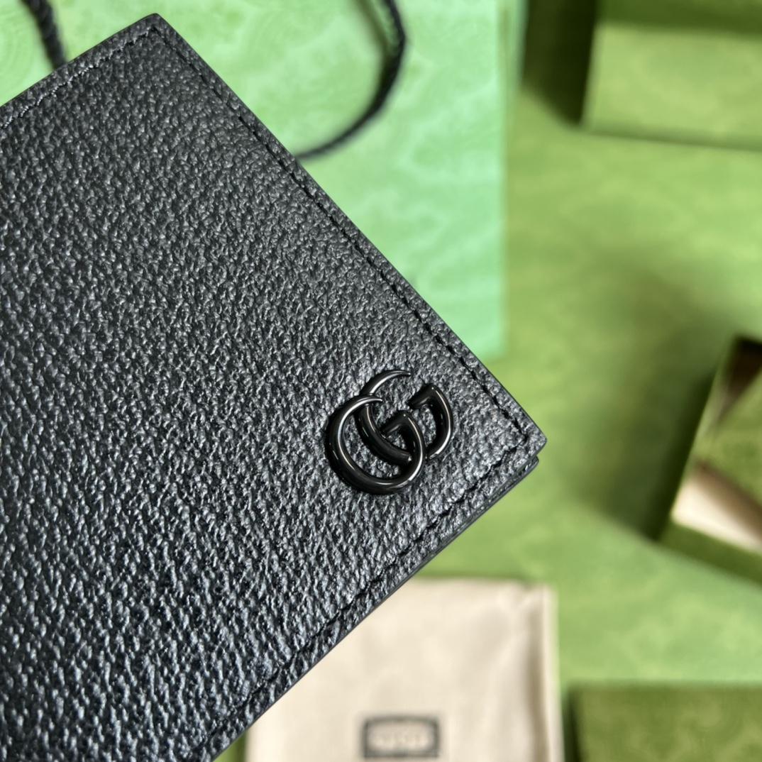 Gucci GG Marmont Leather Bi-fold Wallet - FashionPlug