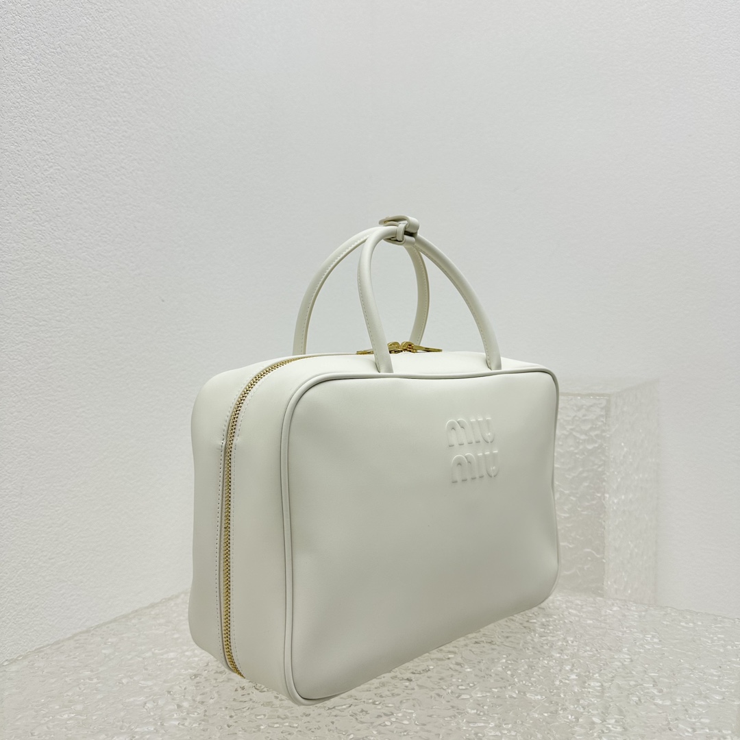 Miu Miu Leather Top-handle Bag - FashionPlug