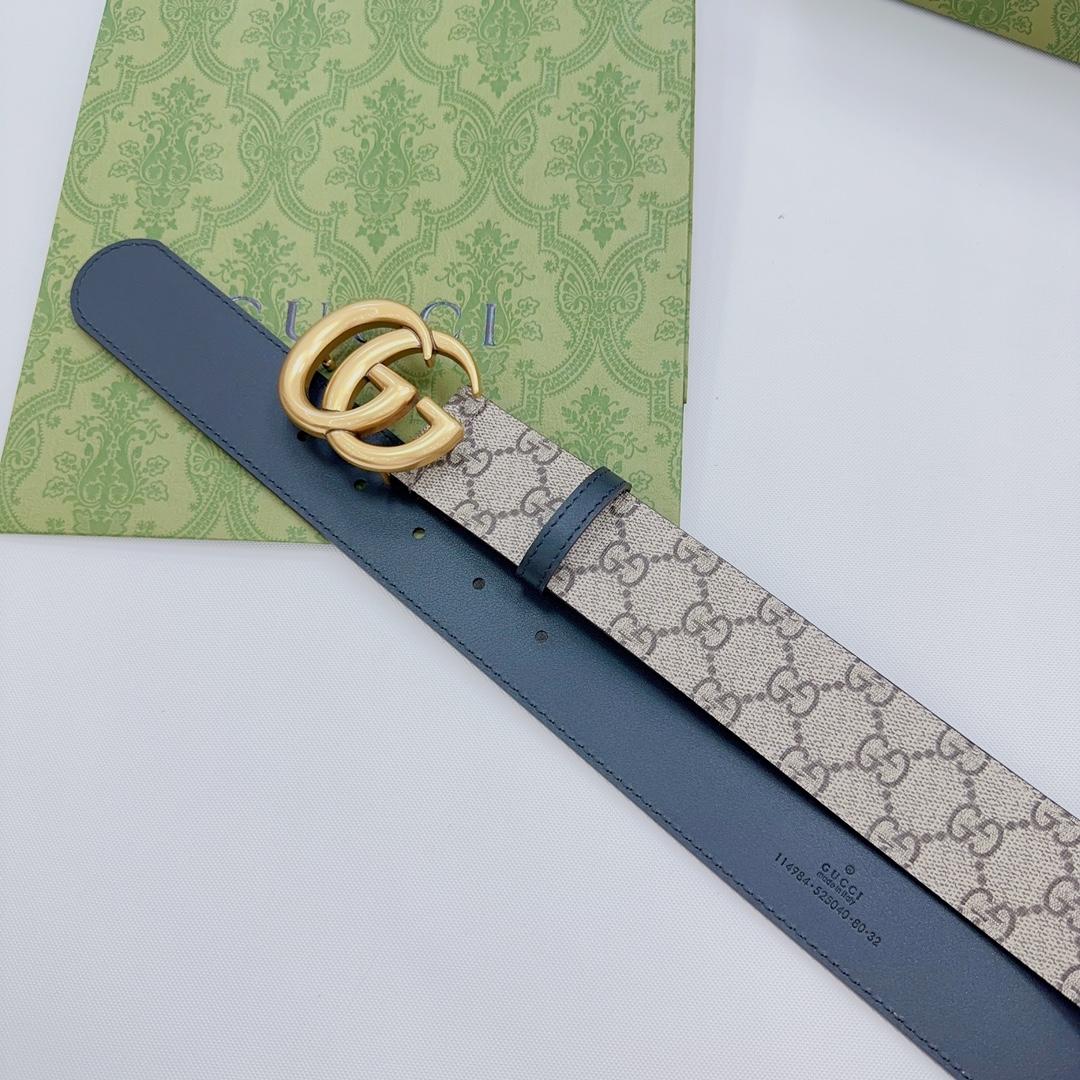 Gucci GG Marmont Reversible Belt - FashionPlug