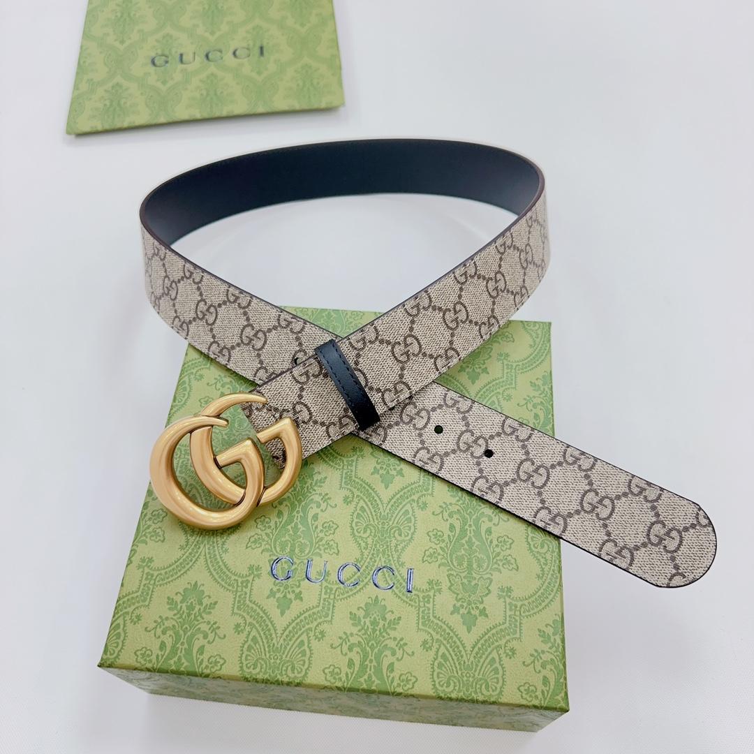 Gucci GG Marmont Reversible Belt - FashionPlug