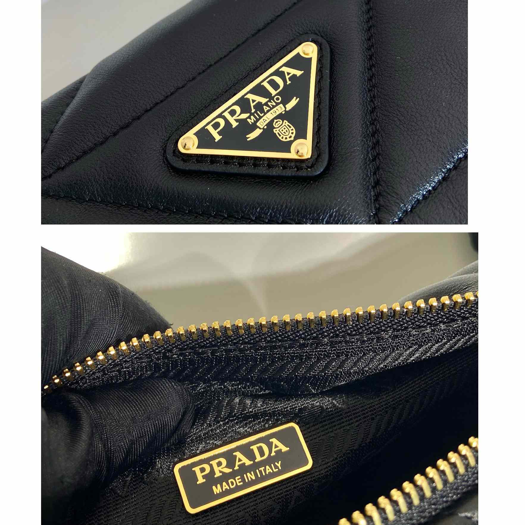Prada Triangle Leather Bag(26-15-11cm) - FashionPlug