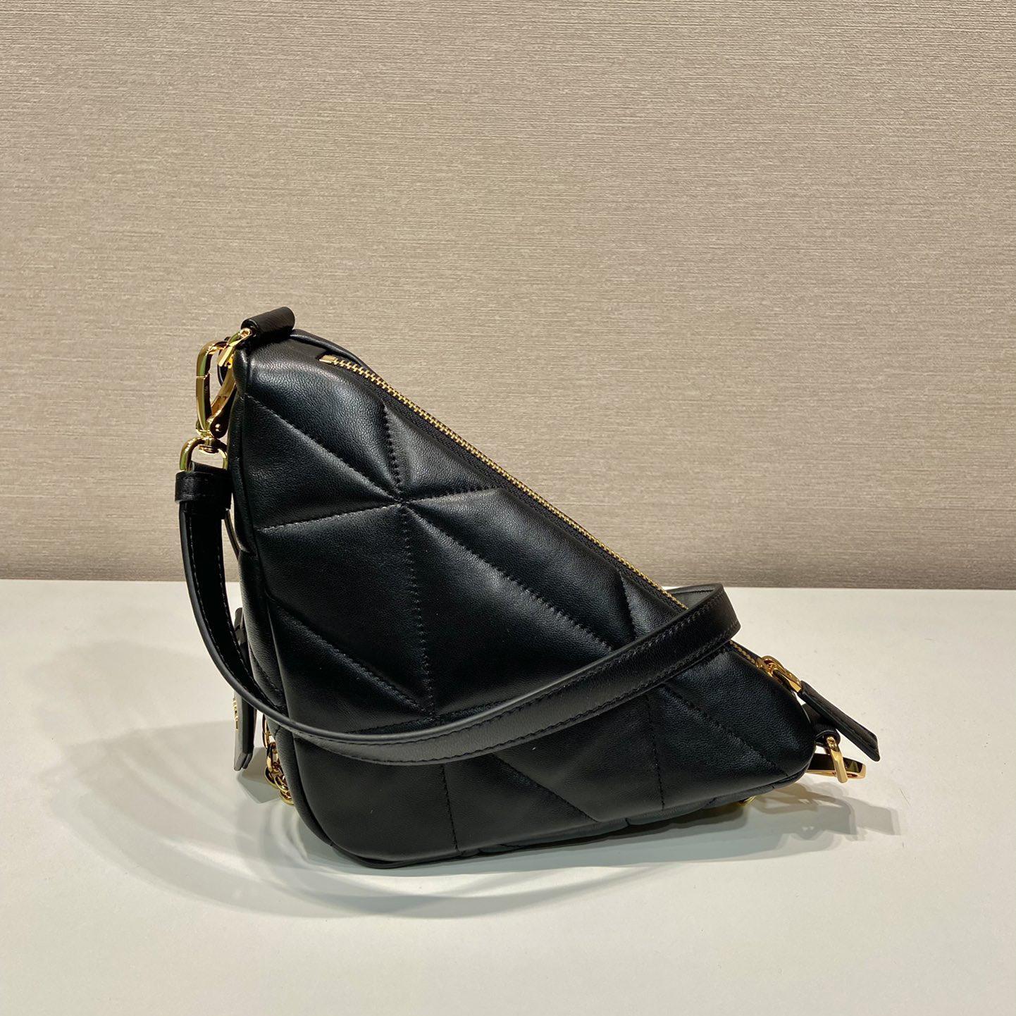 Prada Triangle Leather Bag(26-15-11cm) - FashionPlug