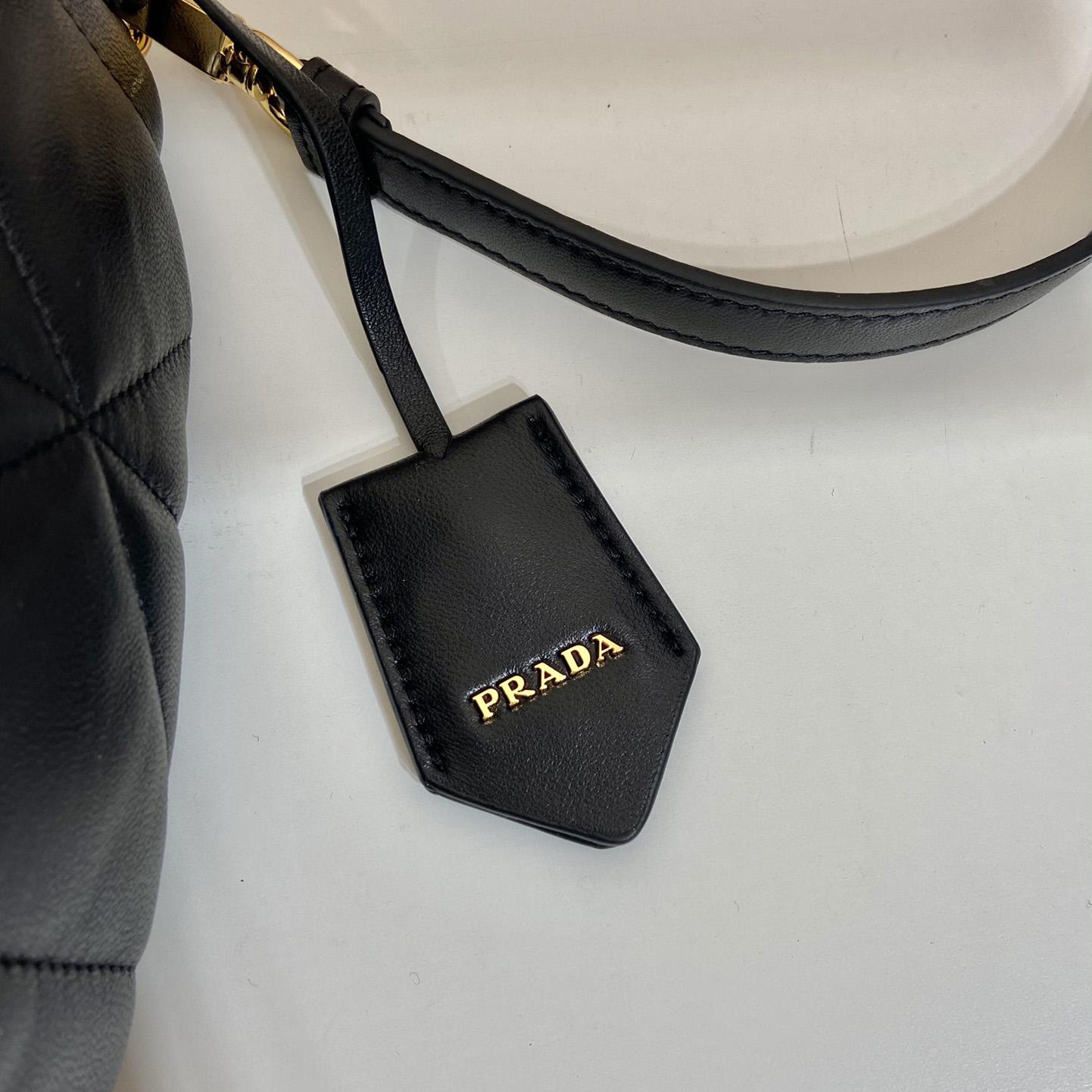 Prada Triangle Leather Bag(26-15-11cm) - FashionPlug