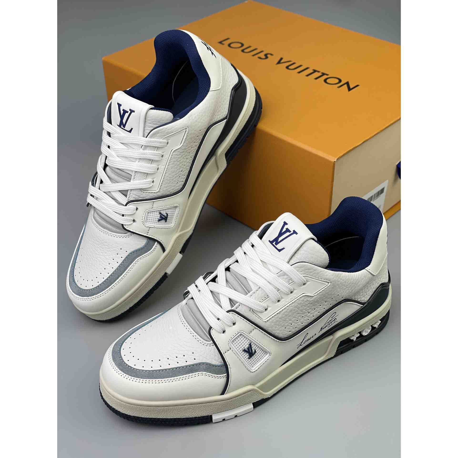 Louis Vuitton Trainer Sneaker (Upon UK Size) - FashionPlug
