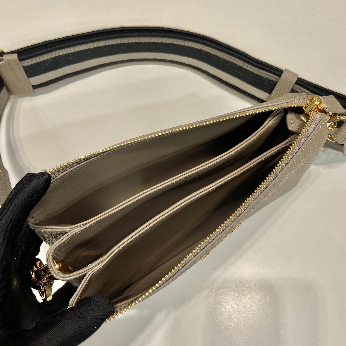 Prada Leather Shoulder Bag - FashionPlug