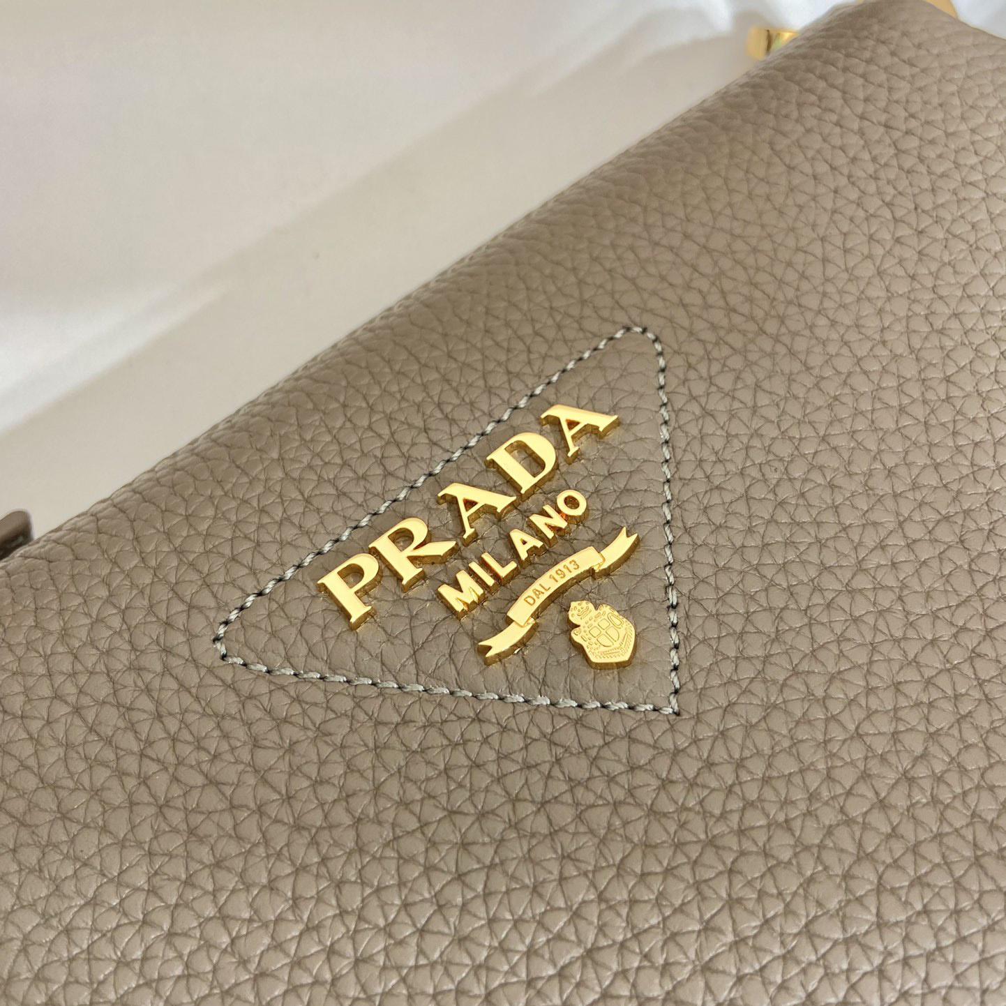 Prada Leather Shoulder Bag - FashionPlug