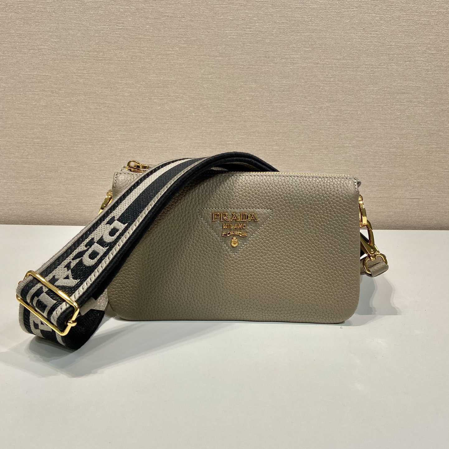 Prada Leather Shoulder Bag - FashionPlug