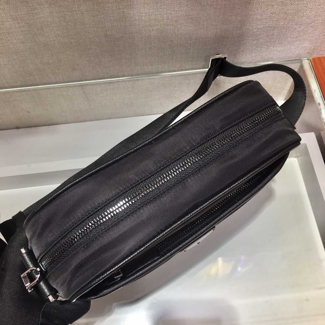 Prada Re-Nylon And Saffiano Leather Shoulder Bag(23x16x7cm) - FashionPlug