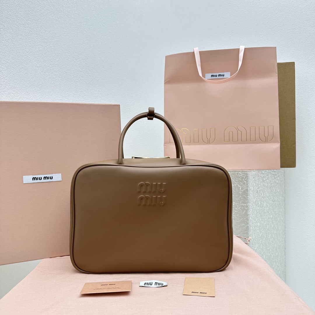 Miu Miu Arcadie leather bag - FashionPlug