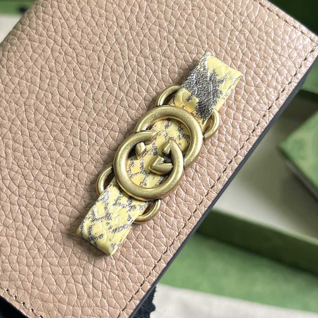 Gucci Wallet With Interlocking G Python Bow - FashionPlug