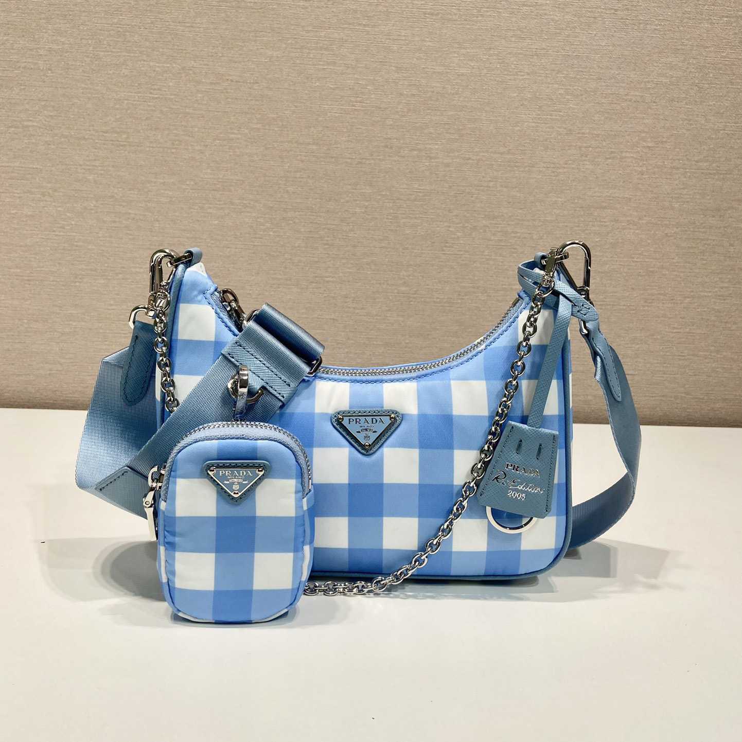 Prada Re-Edition 2005 Printed Re-Nylon Bag - FashionPlug