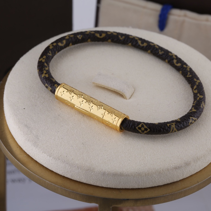Louis Vuitton Brown Monogram Bracelet - FashionPlug