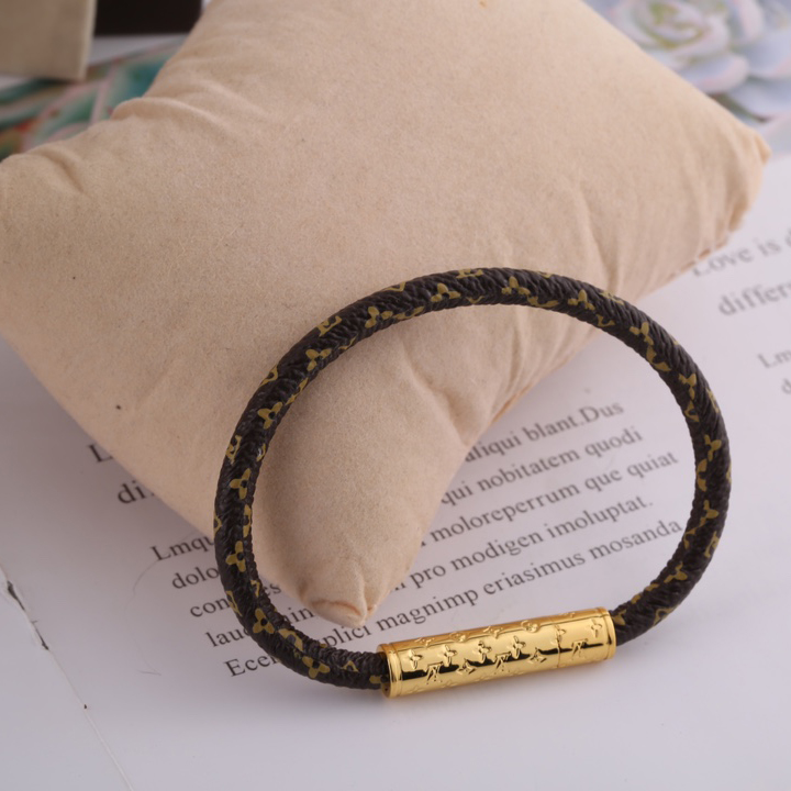 Louis Vuitton Brown Monogram Bracelet - FashionPlug