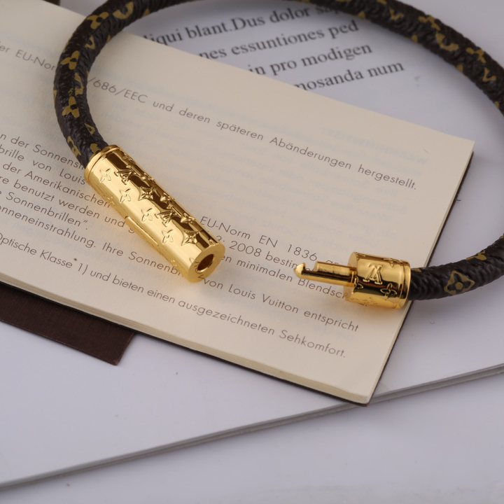 Louis Vuitton Brown Monogram Bracelet - FashionPlug