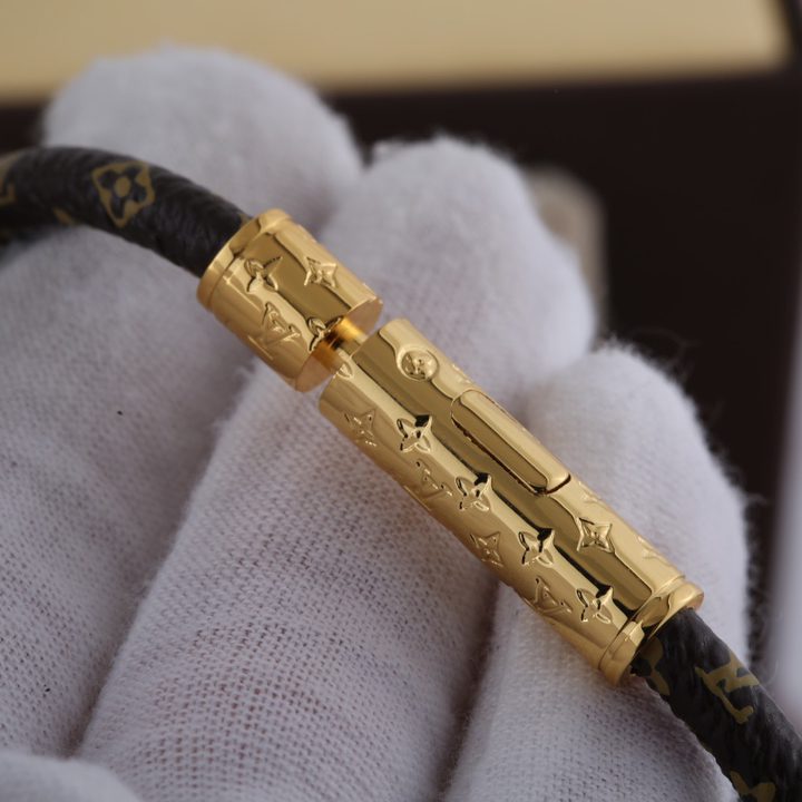 Louis Vuitton Brown Monogram Bracelet - FashionPlug