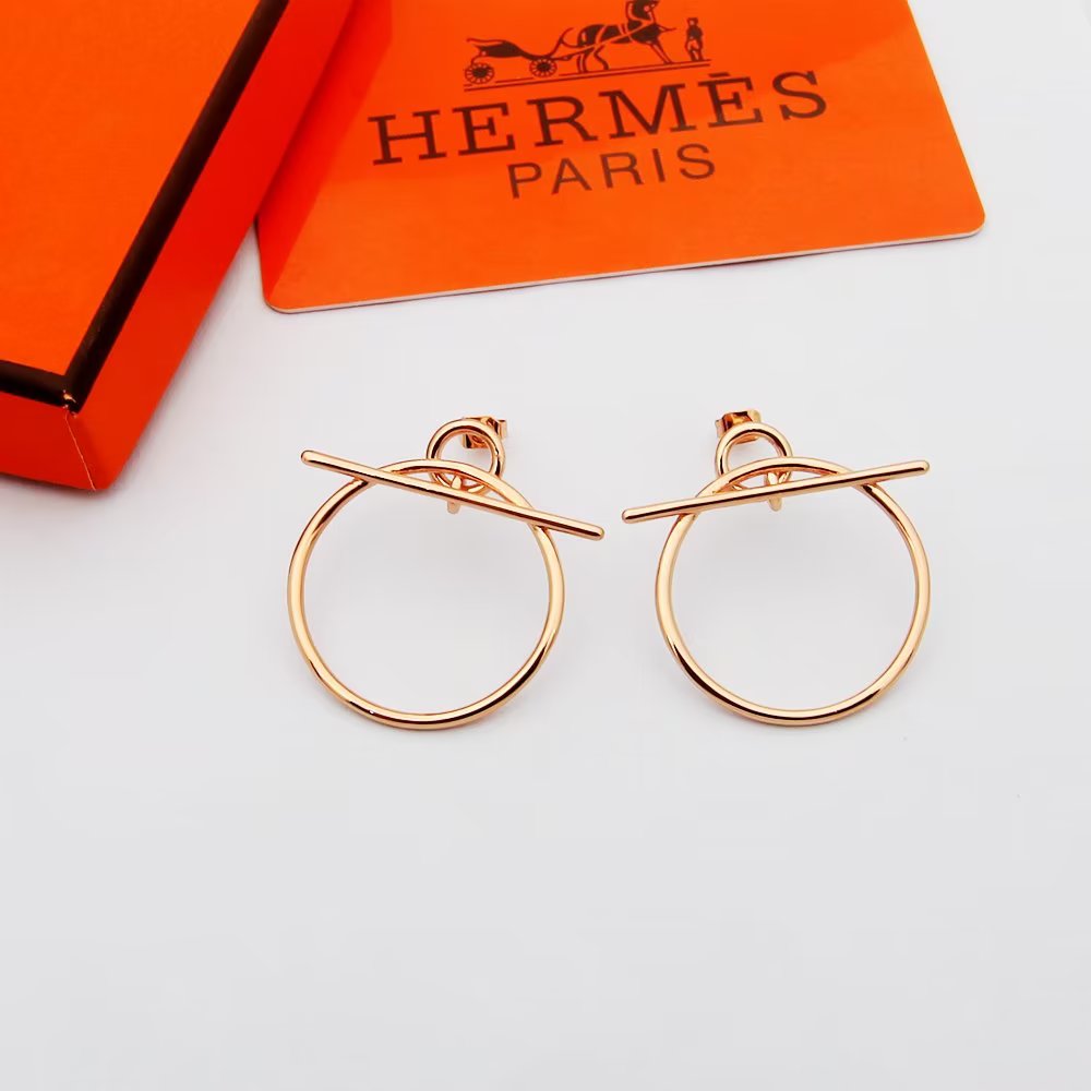Hermes Loop Earrings, Small Model - FashionPlug