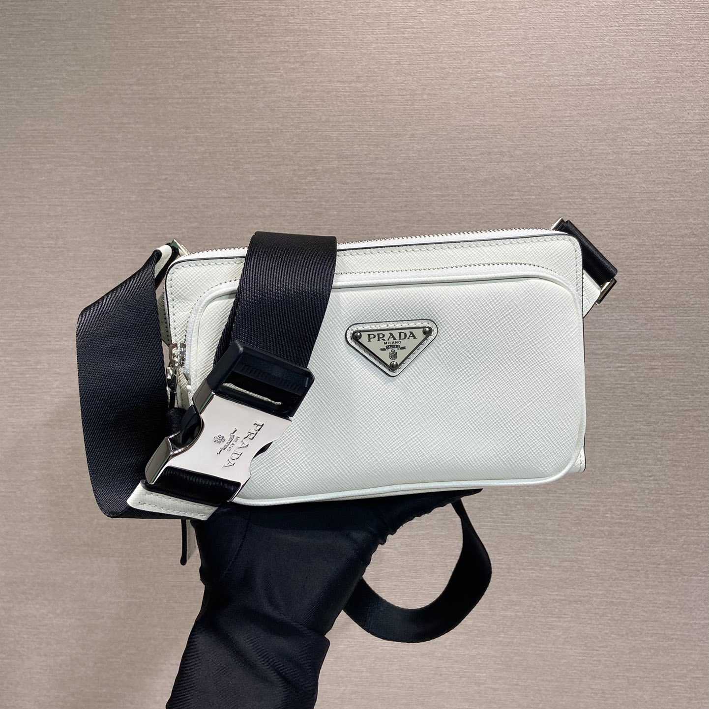 Prada Saffiano Leather Belt Bag - FashionPlug