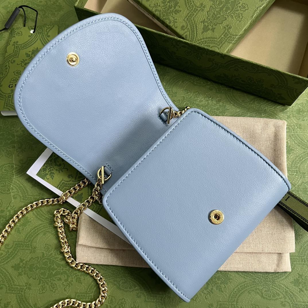 Gucci Blondie Medium Chain Wallet(12.5-11-2.5cm) - FashionPlug