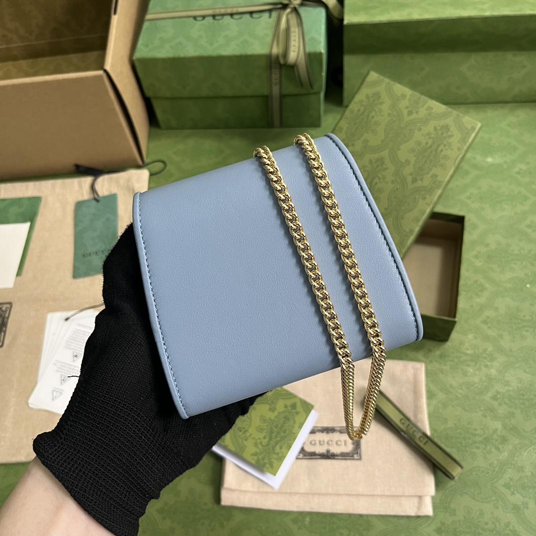 Gucci Blondie Medium Chain Wallet(12.5-11-2.5cm) - FashionPlug