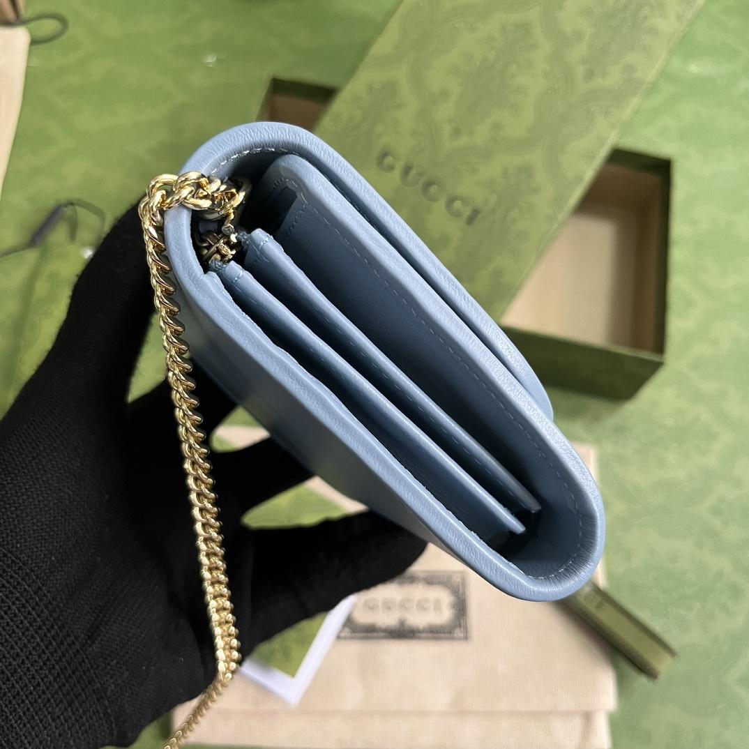 Gucci Blondie Medium Chain Wallet(12.5-11-2.5cm) - FashionPlug