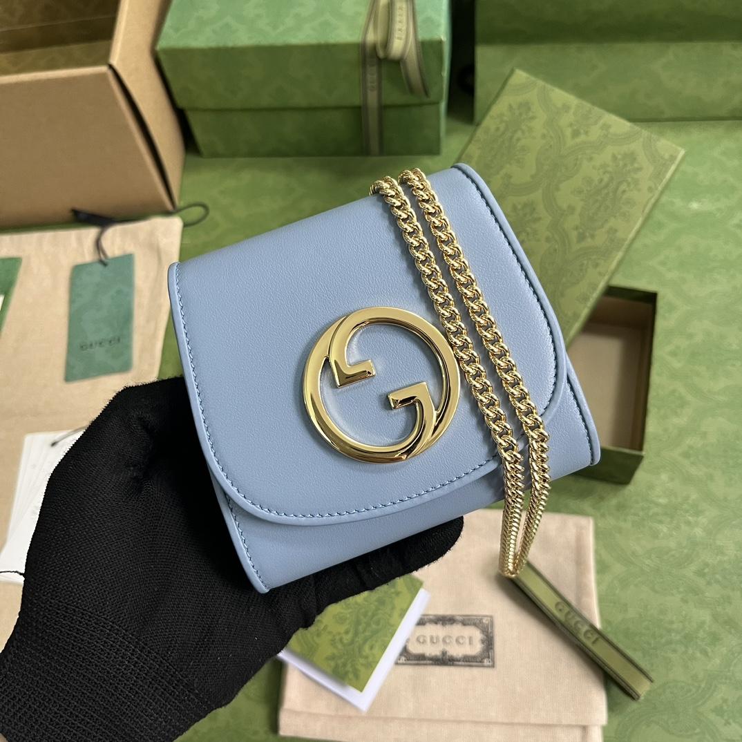 Gucci Blondie Medium Chain Wallet(12.5-11-2.5cm) - FashionPlug