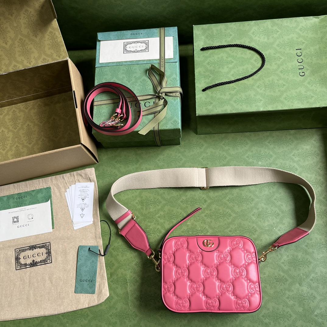 Gucci GG Matelassé Small Bag(21.5-17-7.5cm) - FashionPlug