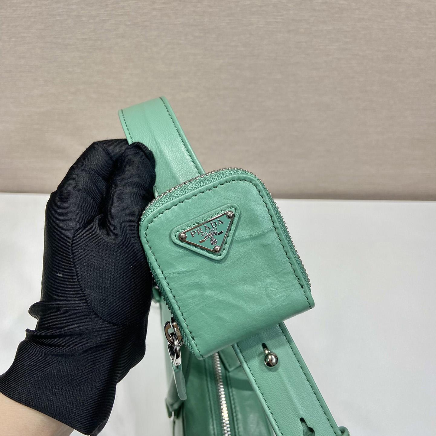Prada Medium Antique Nappa Leather Top Handle Bag - FashionPlug