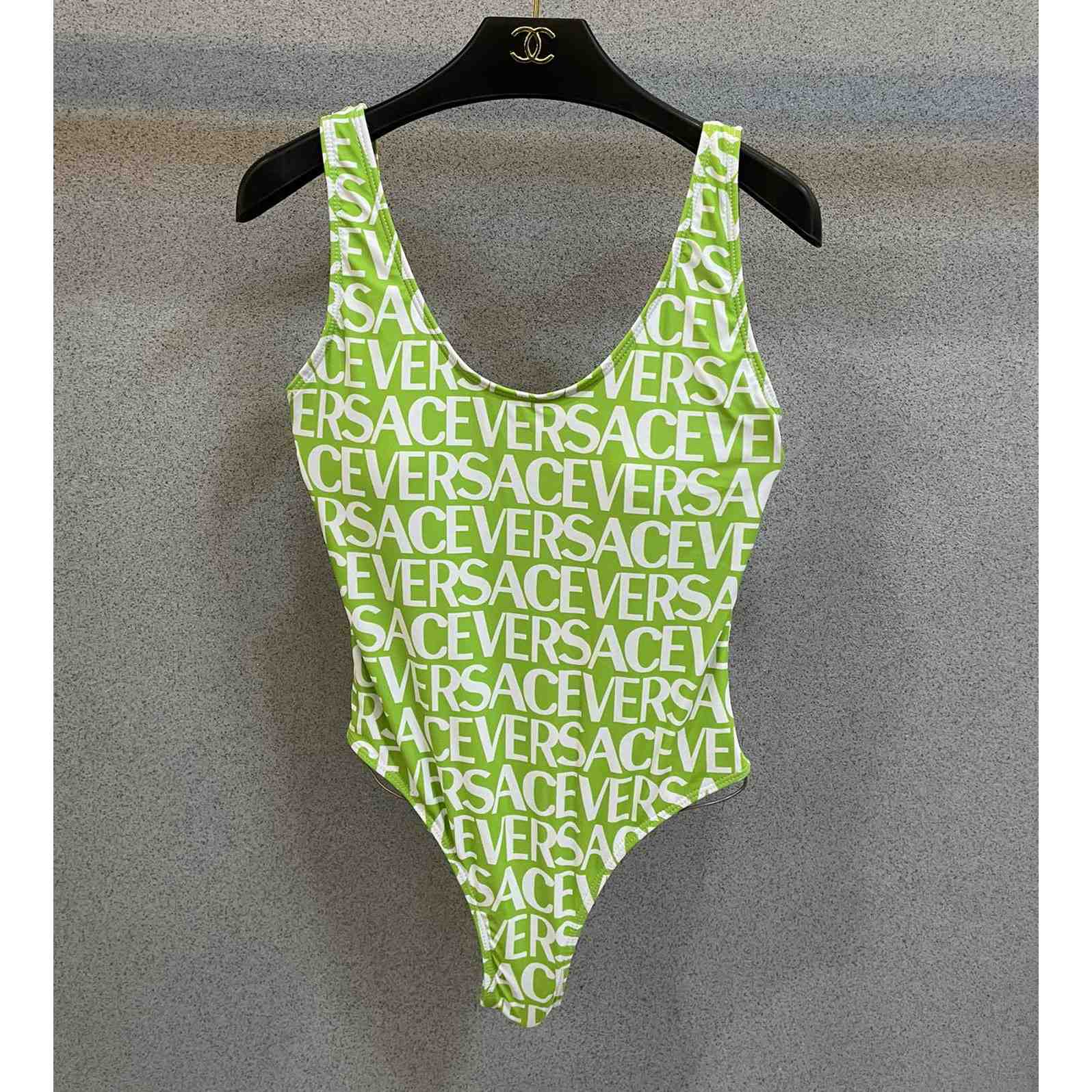 Versace Logo One-Piece Swimsuit - FashionPlug