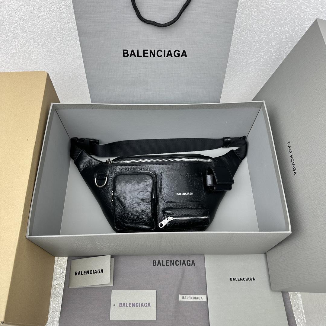 Balenciaga Superbusy Beltpack In Black - FashionPlug