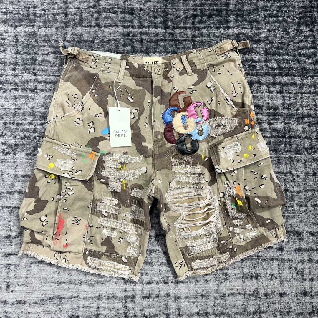 Gallery Dept G Patch Camo Cargo Shorts   630 - FashionPlug