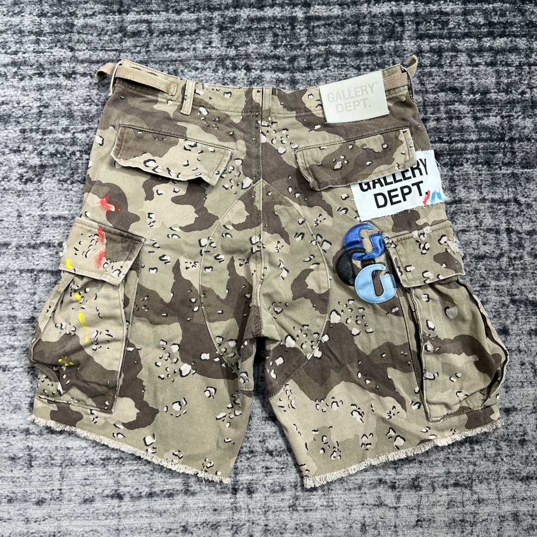 Gallery Dept G Patch Camo Cargo Shorts   630 - FashionPlug