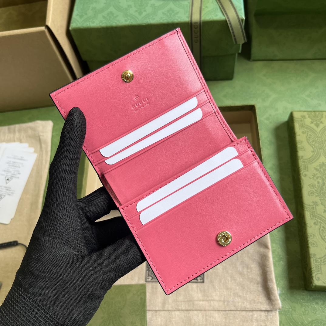 Gucci GG Matelasse Card Case Wallet - FashionPlug
