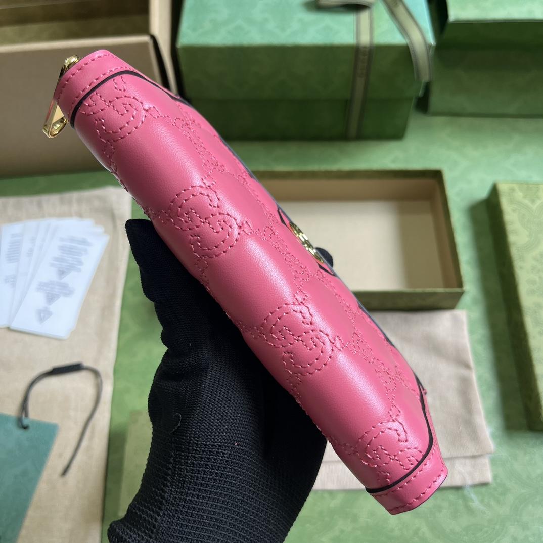 Gucci GG Matelasse Zip-around Wallet - FashionPlug