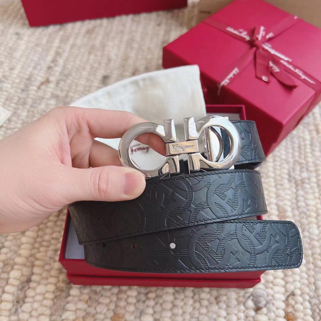 Ferragamo Reversible Leather Belt - FashionPlug