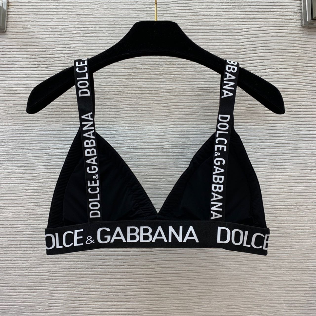 Dolce & Gabbana Crystal mesh triangle Bra & Briefs  - FashionPlug