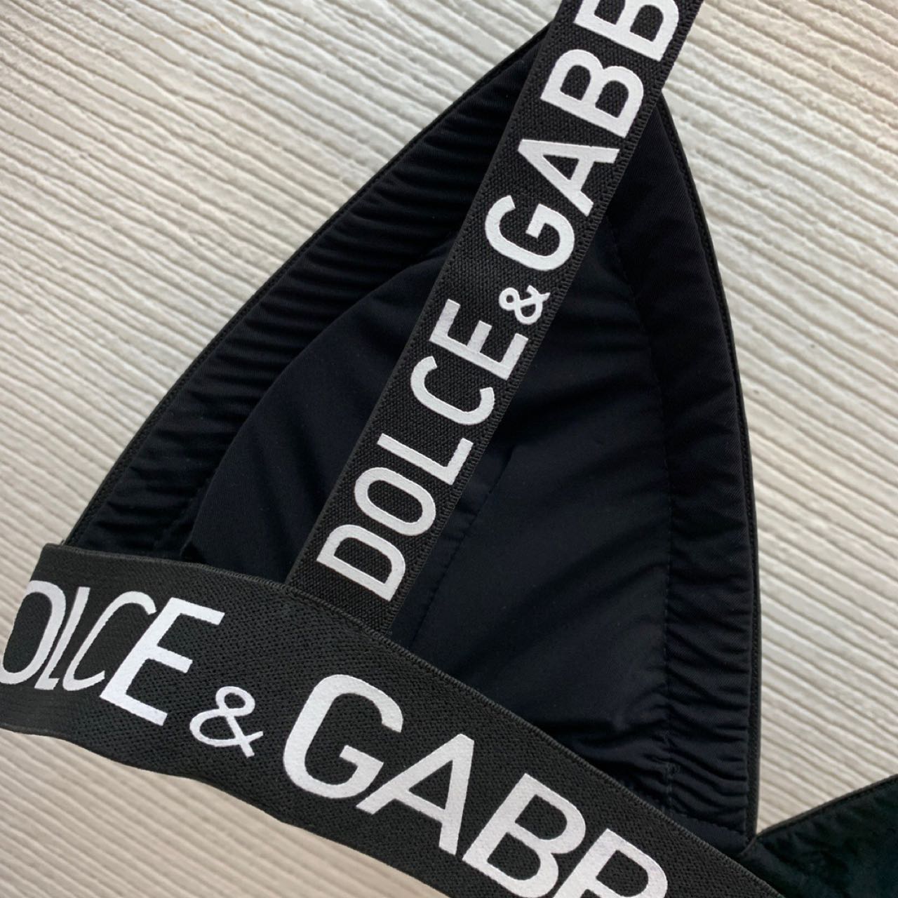 Dolce & Gabbana Crystal mesh triangle Bra & Briefs  - FashionPlug