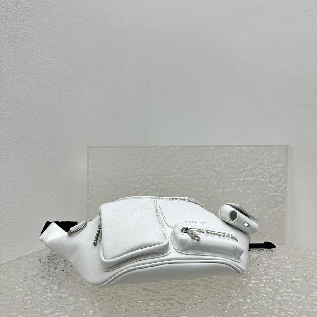 Balenciaga Superbusy Beltpack In White - FashionPlug
