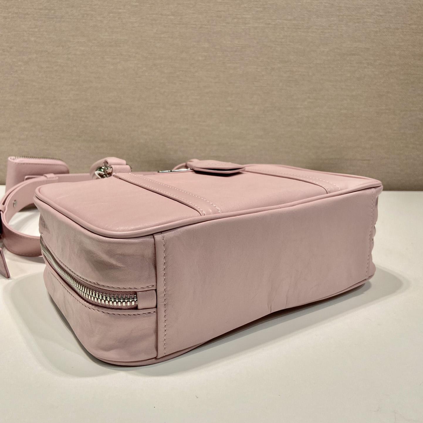 Prada Medium Antique Nappa Leather Top Handle Bag - FashionPlug