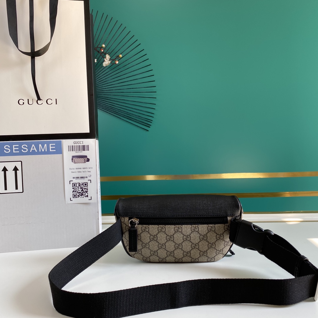 Gucci GG Supreme Monogram Belt Bag (23-11.5-7.5cm) - FashionPlug