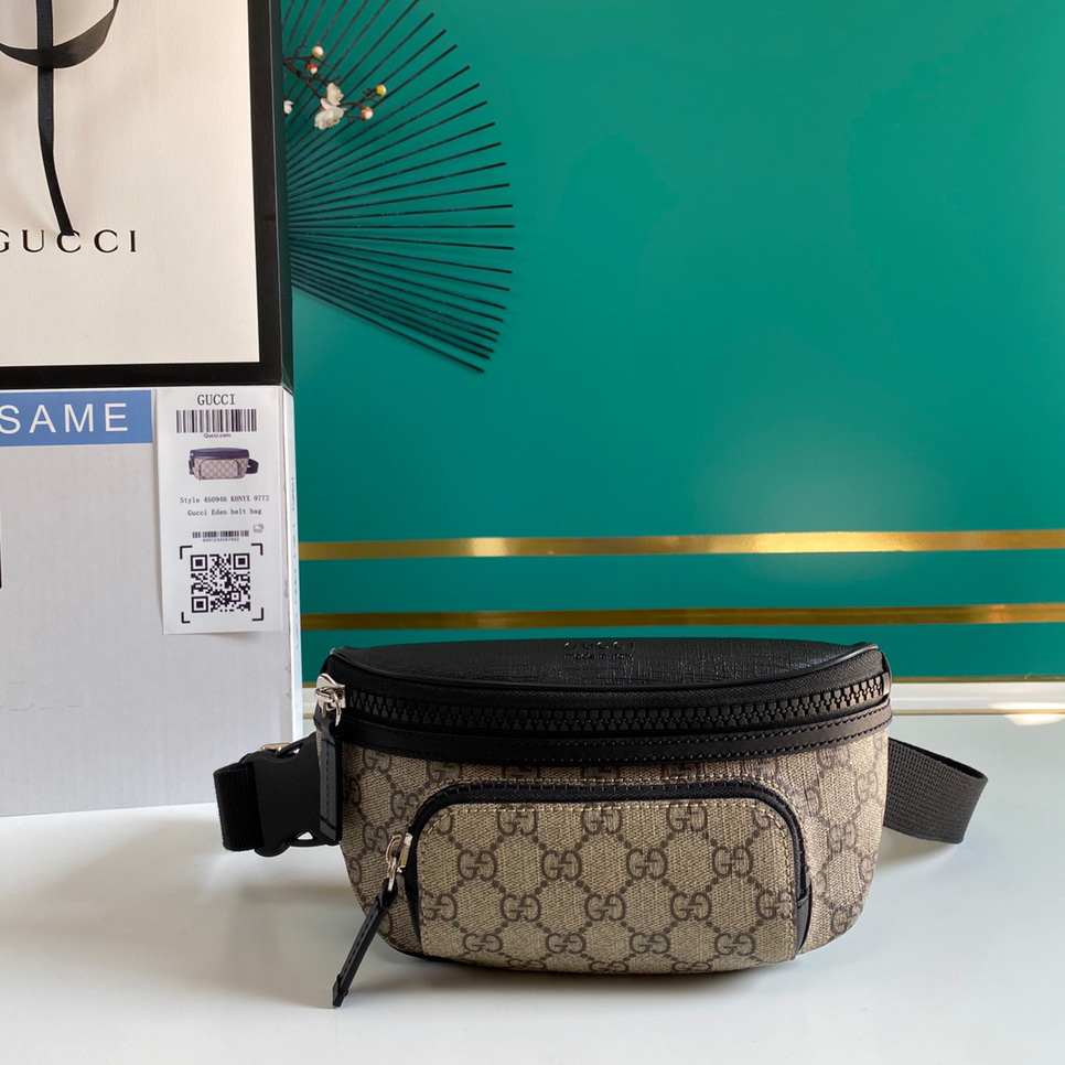 Gucci GG Supreme Monogram Belt Bag (23-11.5-7.5cm) - FashionPlug