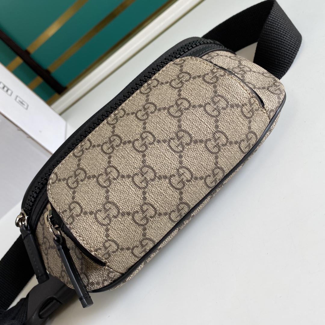Gucci GG Supreme Monogram Belt Bag (23-11.5-7.5cm) - FashionPlug