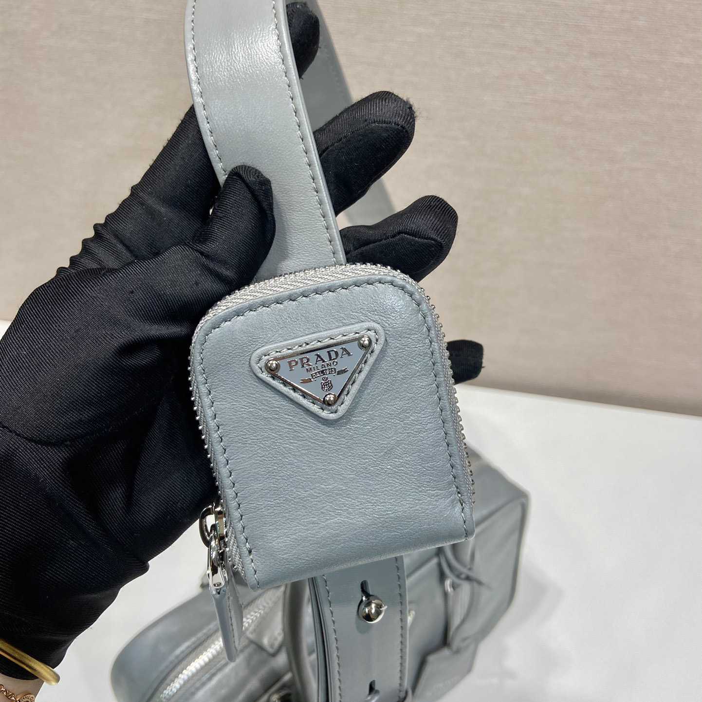 Prada Medium Antique Nappa Leather Top Handle Bag - FashionPlug