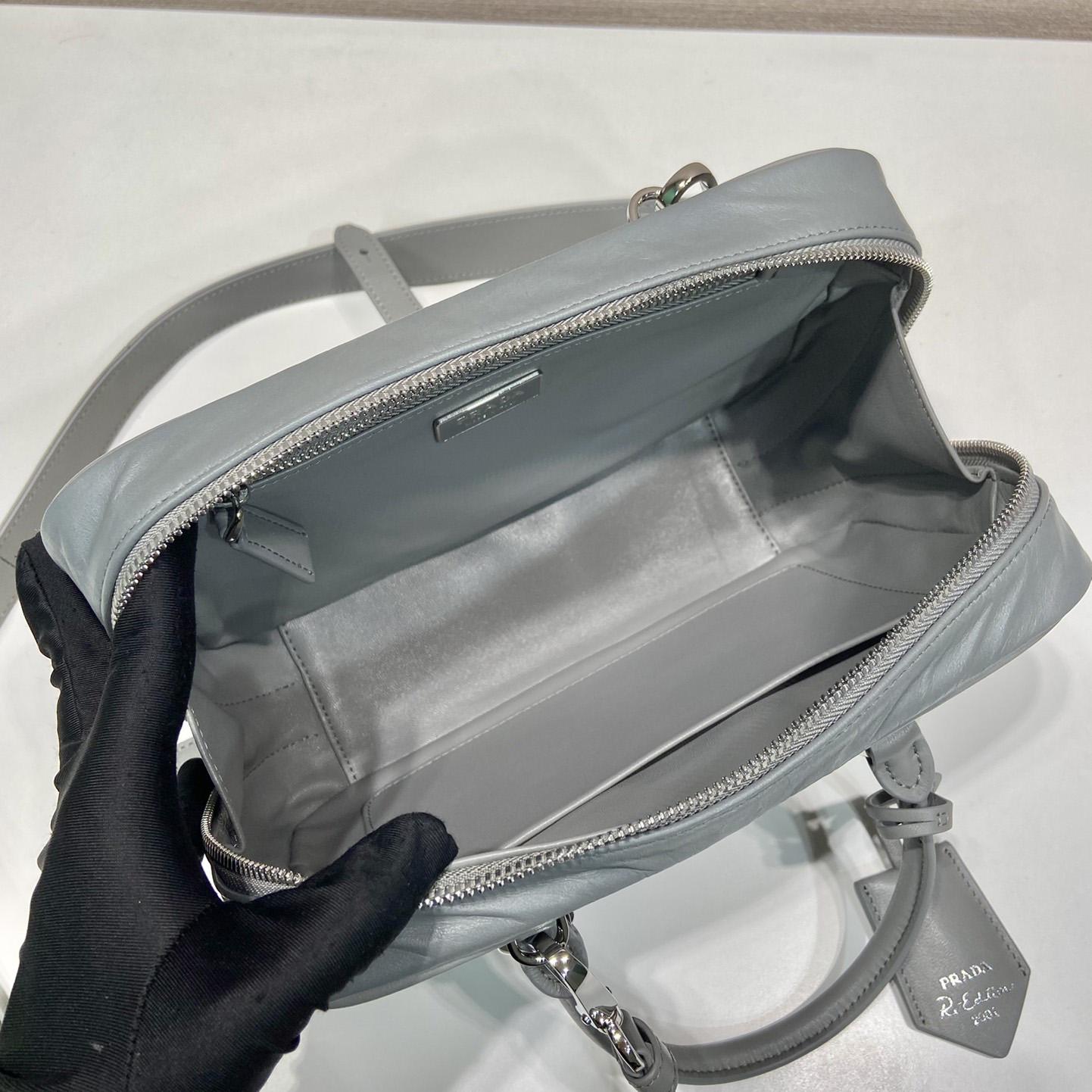 Prada Medium Antique Nappa Leather Top Handle Bag - FashionPlug